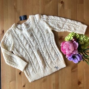 Abercrombie kids NWT white sweater